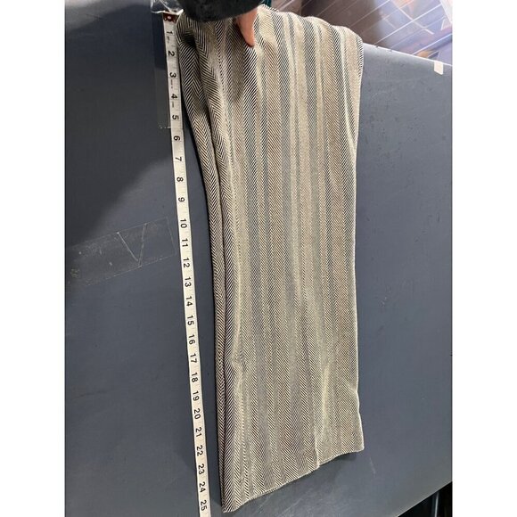 Ann Taylor LOFT Womens Herringbone Wool Blend Belted Wide Leg Pants 8P career - Picture 6 of 8